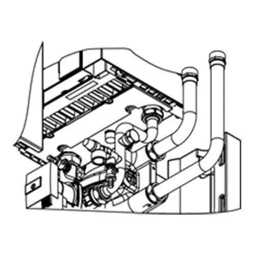 Must-Have Viessmann Anschlusszubehör, Installation oben/unten (Vitodens 200-W 49-99 kW) ZK03675