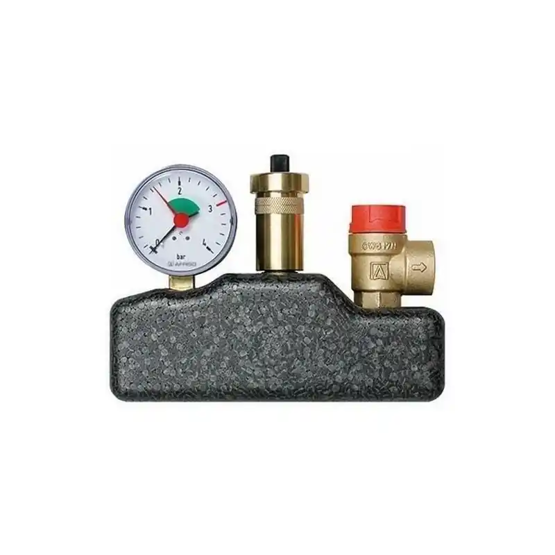 Heißes Angebot Kesselsicherheitsgruppe KSG 3 mit Isolierung 3 bar bis 50 kW