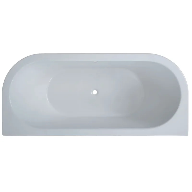 Raumsparbadewanne Alina D 180 x 90 cm, weiss Echt
