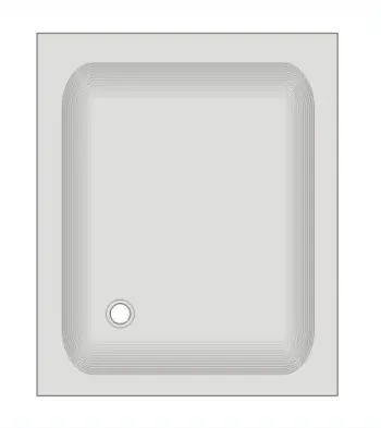 Duschwanne KSB 10 90x75x14 cm weiß Begrenztes Angebot