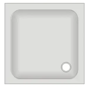 Top-Angebot Duschwanne KSB 11 90x90x6,5 cm weiß