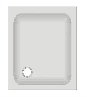 Neu Im Sortiment Duschwanne KSB 15 90x75x6,5 cm weiß