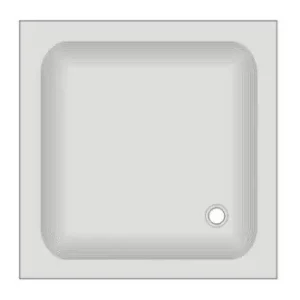 Duschwanne KSB 17 80x80x14 cm weiß, Ablauf Saisonangebot