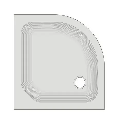 Viertelkreis Duschwanne KSB 20 80x80x6,5 cm weiß Rabatt