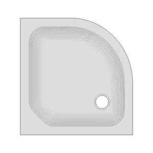Viertelkreis-Duschwanne 100 x 100 x 3 cm KSB 29 Sonderangebot