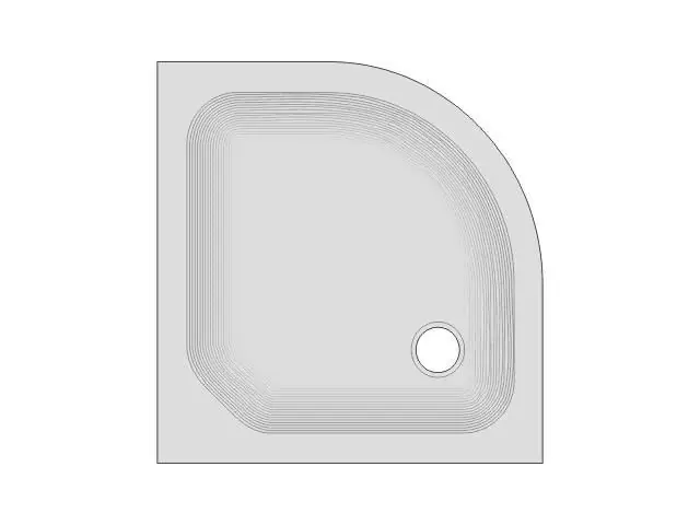 Viertelkreis-Duschwanne 100 x 100 x 3 cm KSB 29 Sonderangebot