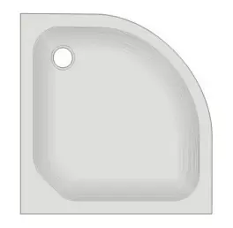 Viertelkreis Duschwanne 90x90x6,5 cm weiß KSB 25 Solange Der Vorrat Reicht