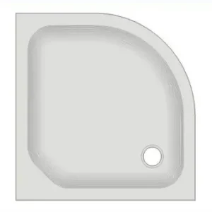 Echt Viertelkreis Duschwanne KSB 23 90 x 90 x 6,5 cm, weiß