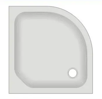 Echt Viertelkreis Duschwanne KSB 23 90 x 90 x 6,5 cm, weiß