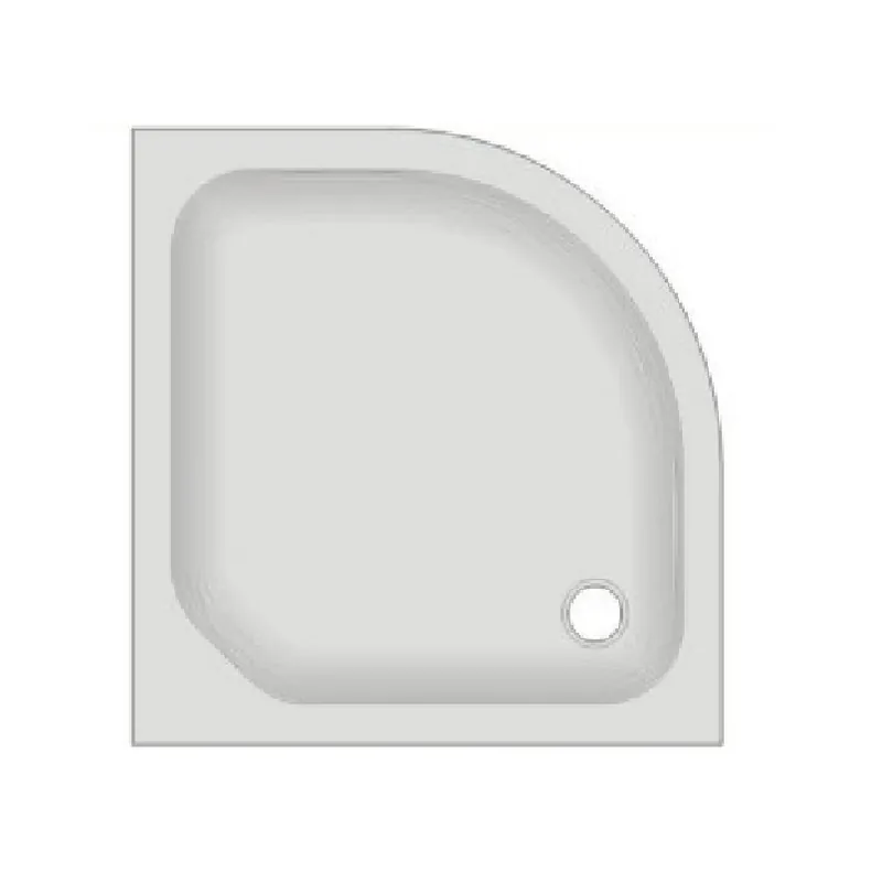 Viertelkreis Duschwanne 100x100x6,5 cm weiß KSB 27 Markenprodukt