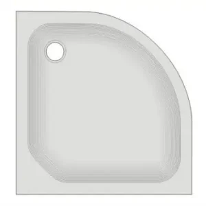 Top-Seller Viertelkreis Duschwanne KSB 28, 90x90x2,5 weiß