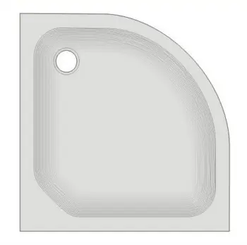 Top-Seller Viertelkreis Duschwanne KSB 28, 90x90x2,5 weiß