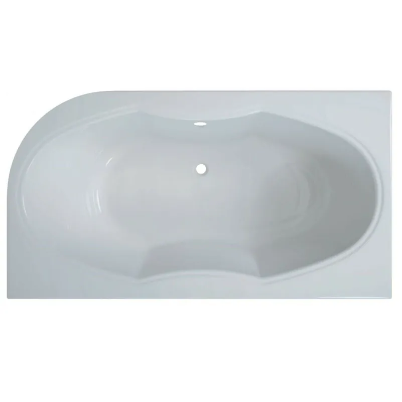 Knallerangebot Raumspar-Badewanne Almsee 2L, links 165x90 cm