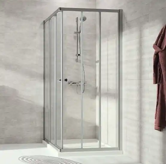 Top-Preis Duschabtrennung Alpha 2 Gleittüreckeinstieg 3teilig 75x75 SM