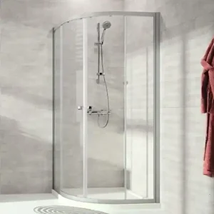 Letzte Chance Duschabtrennung Alpha 2 Runddusche mit Gleittüren 90x90 R550 SM