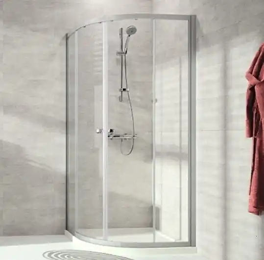 Letzte Chance Duschabtrennung Alpha 2 Runddusche mit Gleittüren 90x90 R550 SM