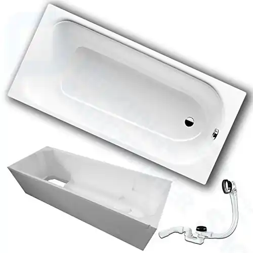 Aktuell Badewanne Saniform Plus 180 x 80 cm inkl. Styroporträger  Ablaufgarnitur