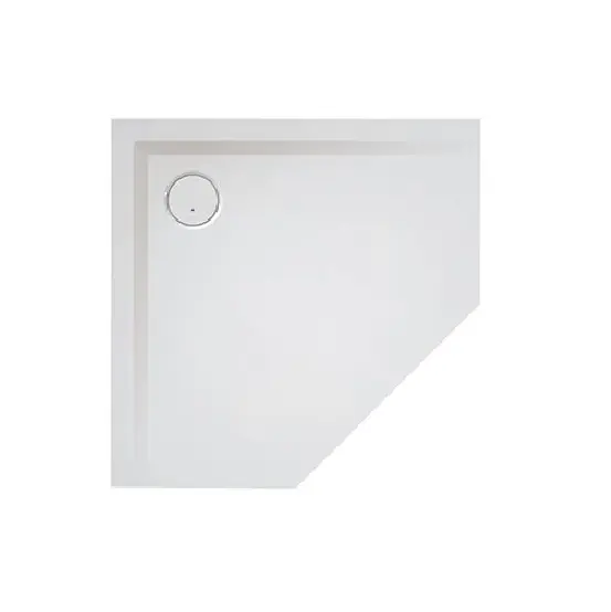 Fünfeck Mineralguss Duschwanne Muna 100 x 100 cm mit Antirutschfläche Solique PRO Meistverkauft