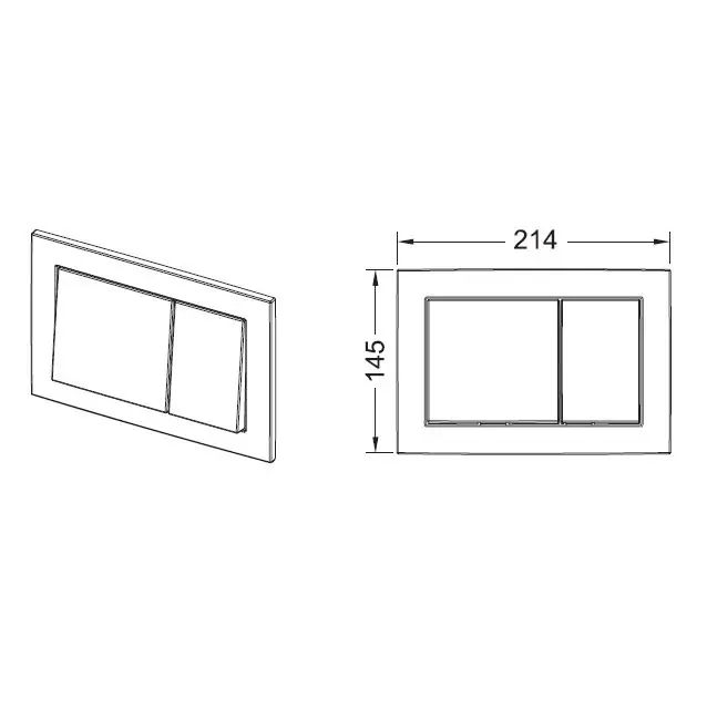 Direktkauf Base Modul für Wand-WC BH 1120 mm inkl. Betätigungsplatte weiß