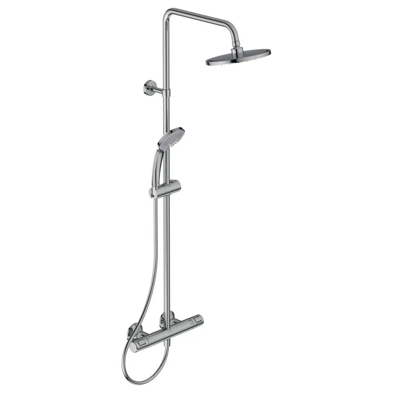 IDEALRAIN Duschsystem M3, Ø 200 mm mit Ceratherm T25 Brausethermostat chrom Finale Aktion