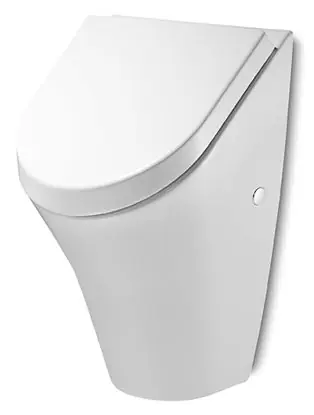 Markenprodukt Urinal Roca Nexo m. Zulauf von hinten, inkl. Deckel mit Absenkautomatik, weiß