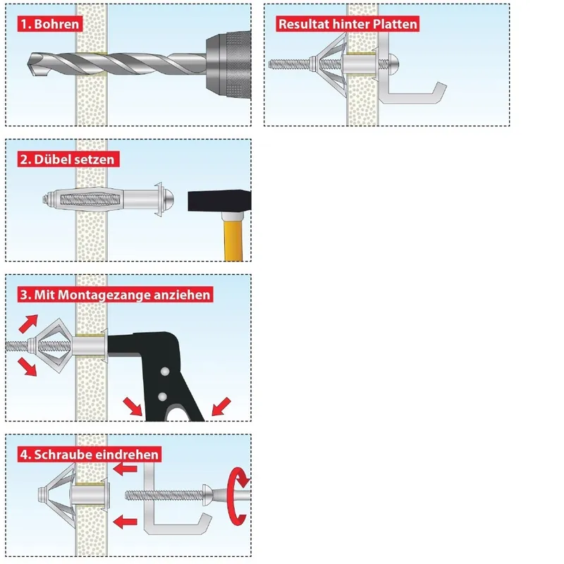 Metall-Hohlraumdübel Acrobat M5x65 mm Nur Heute