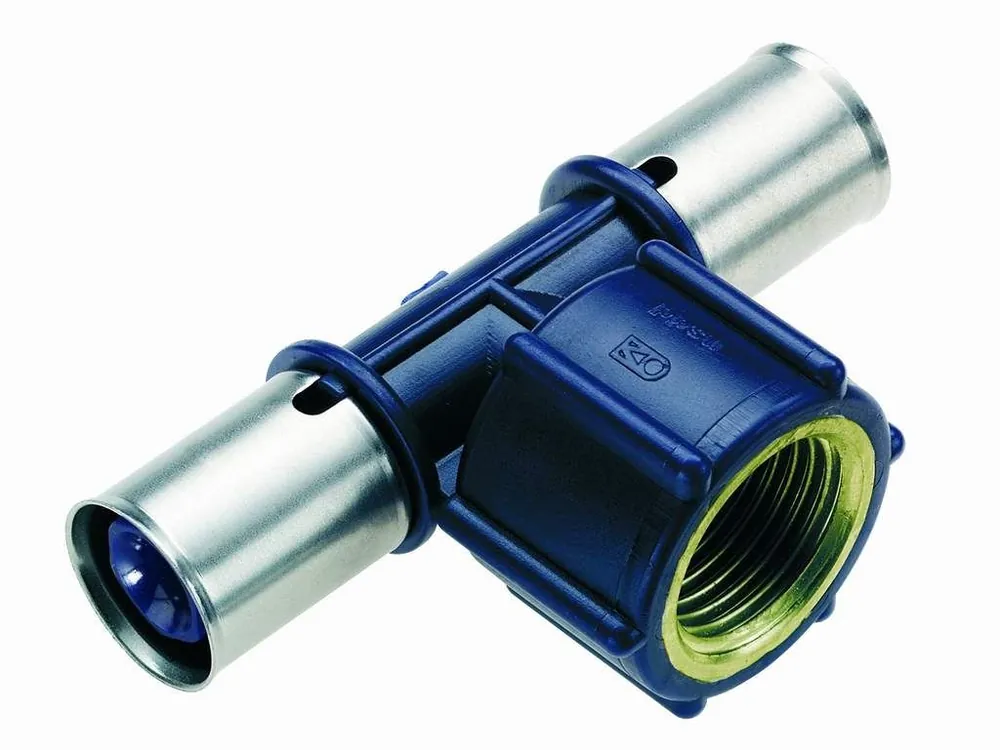 Geprüft K1 Pressfitting T-Stück Abgang IG 16x1/2"x16