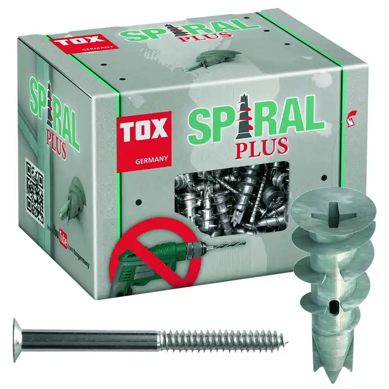 Gipskartondübel Spiral Plus 37-4 inkl. Senkkopf Schrauben Top-Angebot