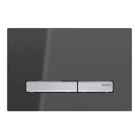 Betätigungsplatte Sigma 50 Rauchglas /chrom gebürstet Nur Heute
