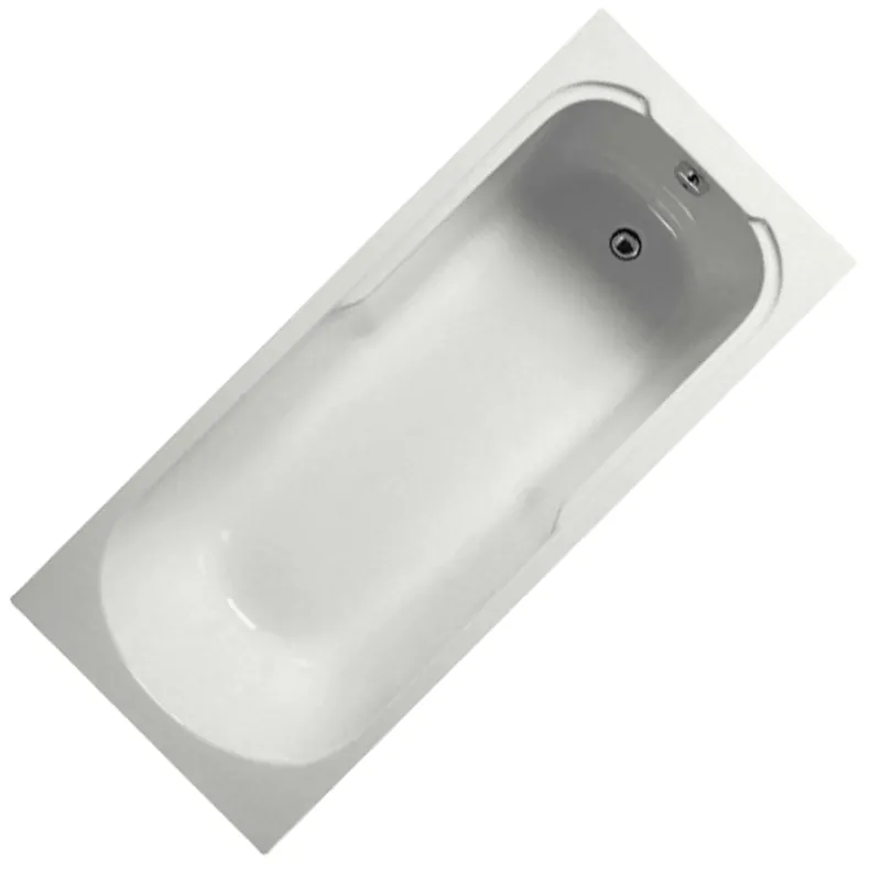 Preisknaller PATARA Acryl Rechteck Badewanne 170 x 75 cm, weiß