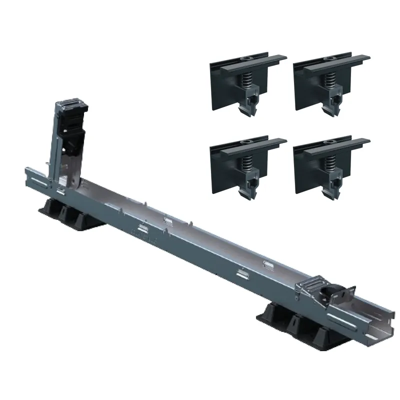 Blubase Connect Flachdach Basis Set für 1 Modul horizontal (2 Schienen, 4 Endklemmen) Nur Für Kurze Zeit