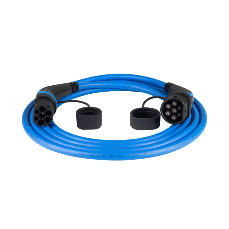 EV Ladekabel 7,5m / 22kW / 3x32A / 3-phasig / Typ2-Typ2 / blau Bestseller