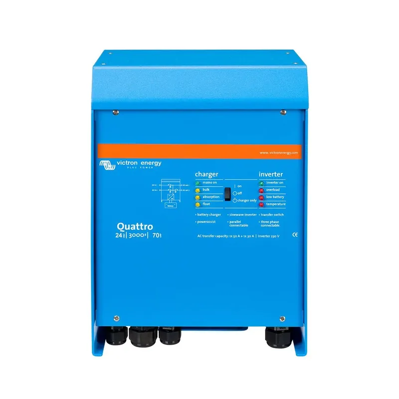 Victron Quattro 24/3000/70 24V 230V 2400W Sinus Wandler 70A Batterielader Wochenendangebot