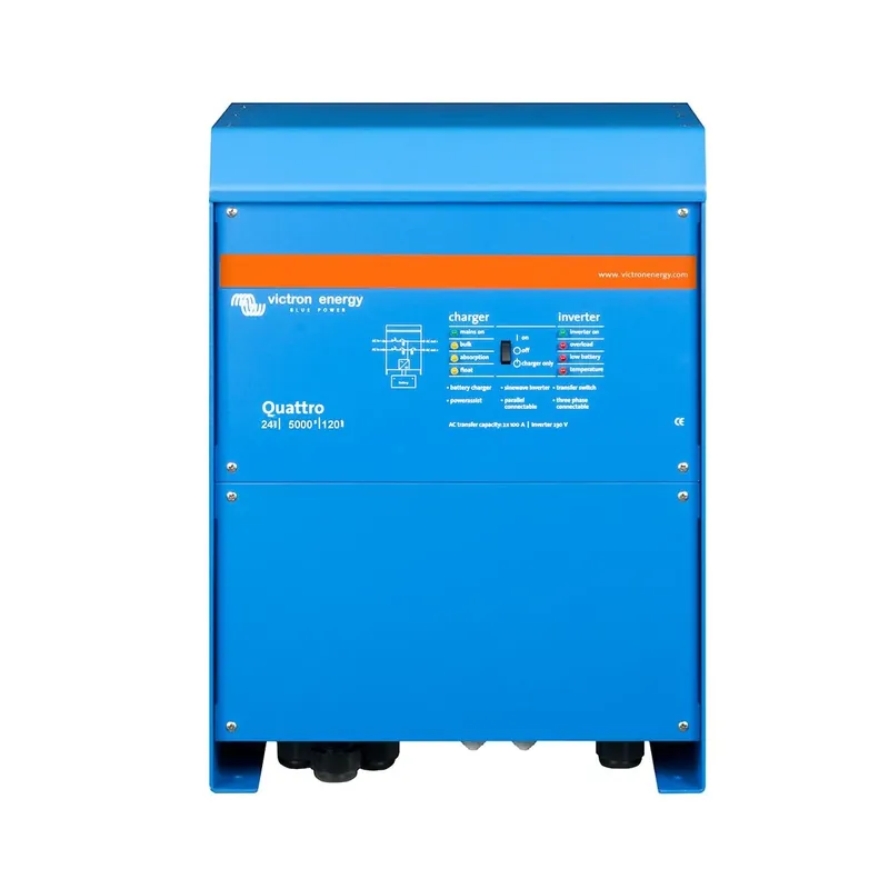 Jetzt Kaufen Victron Quattro 24/5000/120 24V 230V 4000W Sinus Wandler 120A Batterielader