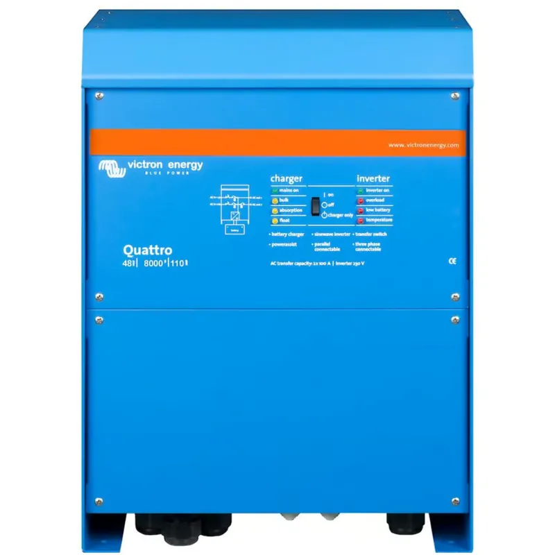 Victron Quattro 48/8000/110 48V 230V 6500W Sinus Wandler 110A Batterielader Beliebt