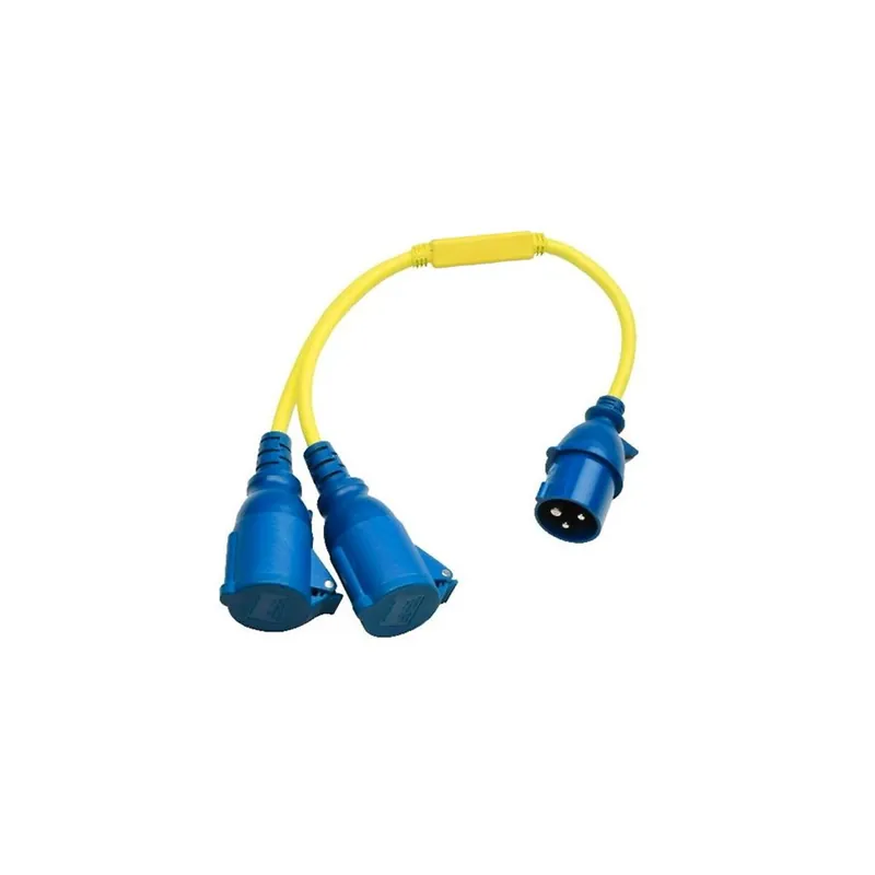 Echt Victron Splitter 16A 250V CEE Stecker auif 2x CEE Kupplung