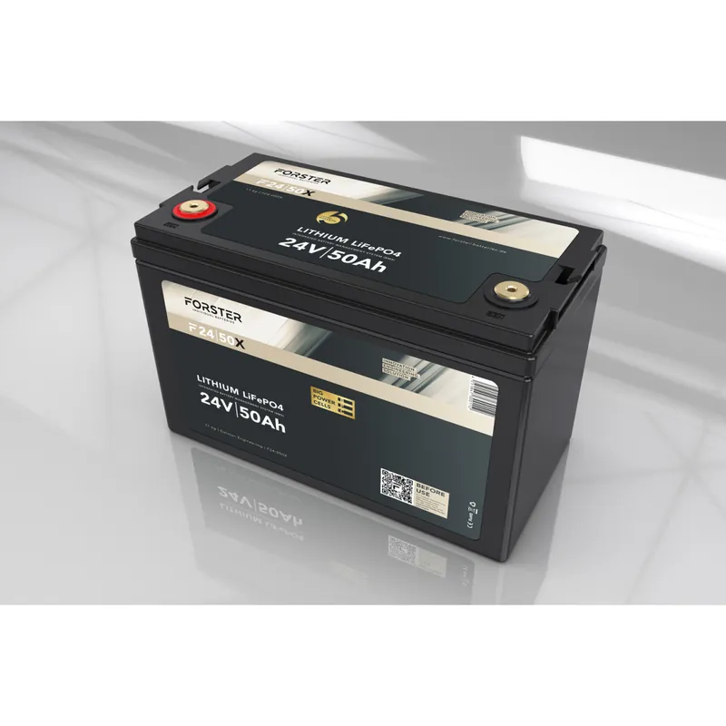 Begrenztes Angebot FORSTER 50Ah 25,6V LiFePO4 Premium Batterie 200A-BMS-2.1 1280Wh IP67