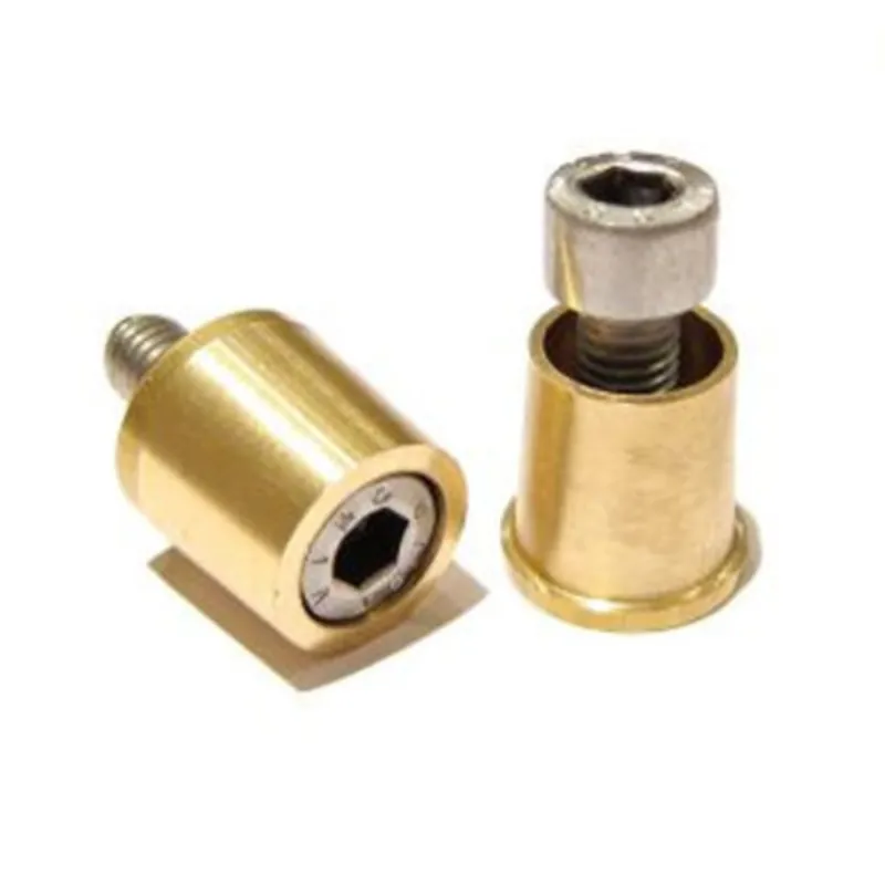 FORSTER Batterie-Poladapter Set M8 Messing Marine Batterieterminals SAE-Konuspol 85 g Echt