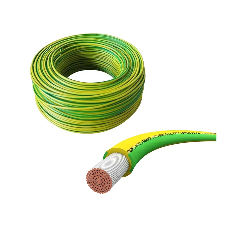 Meistverkauft H07V-K Erdungskabel Grün / Gelb 10mm² 450/750V XLPO