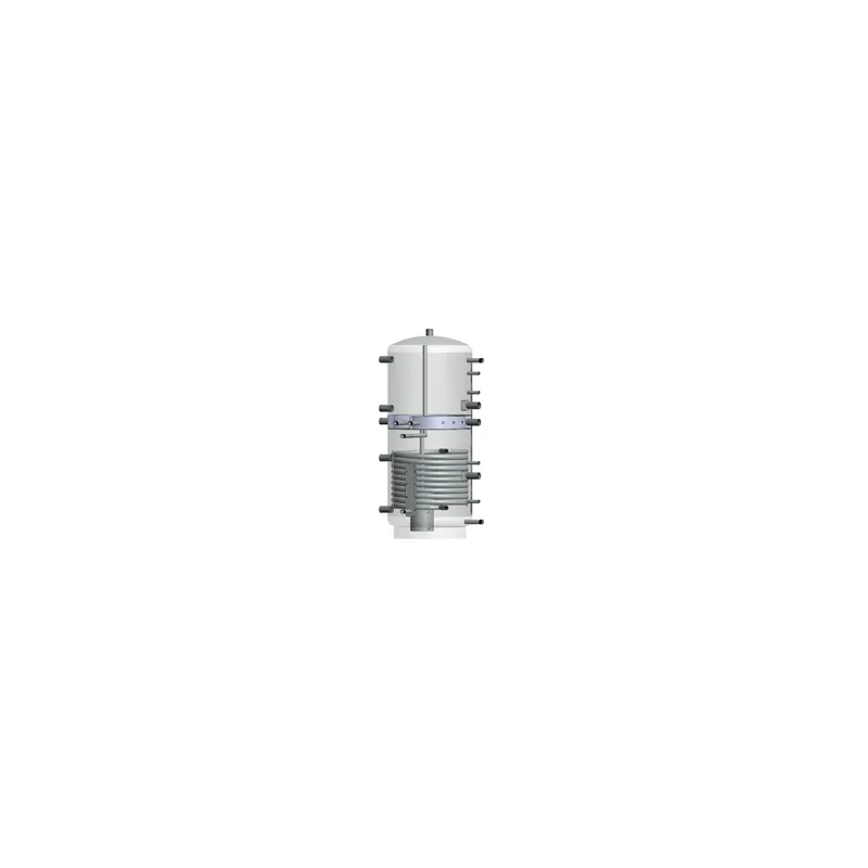 Tuxhorn Systemspeicher mit Solarregister inkl. 100 mm Vlies Isolierung, Silber Pfwr 1000 Begrenztes Angebot