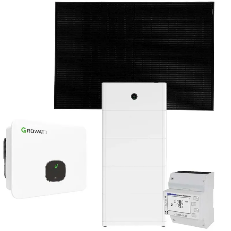 Nur Heute Growatt 15kWp PV-Komplettanlage mit Solarmodulen und 20 kWh Speicher