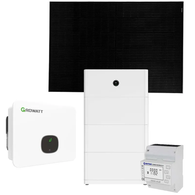 Growatt 12kWp PV-Komplettanlage mit Solarmodulen und 15 kWh Speicher Beliebt