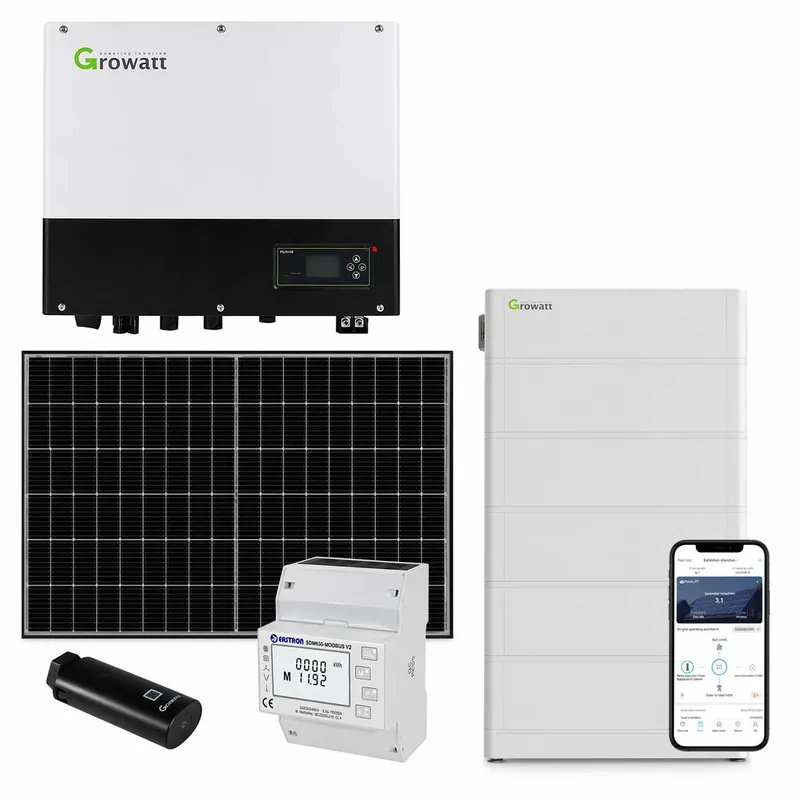 Sale Growatt 10kWp PV Komplettanlage mit Glas Glas Modulen und 12,8kWh Speicher