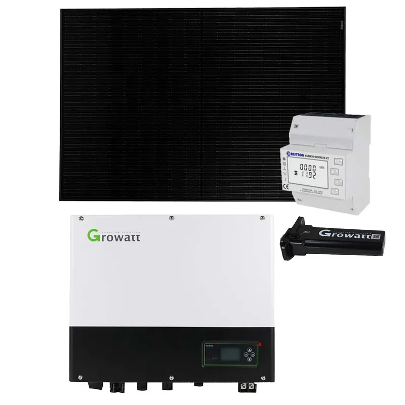 Schnäppchen Growatt 3kWp Glas Glas PV-Anlage ohne Speicher mit SPH3000TL BL-UP