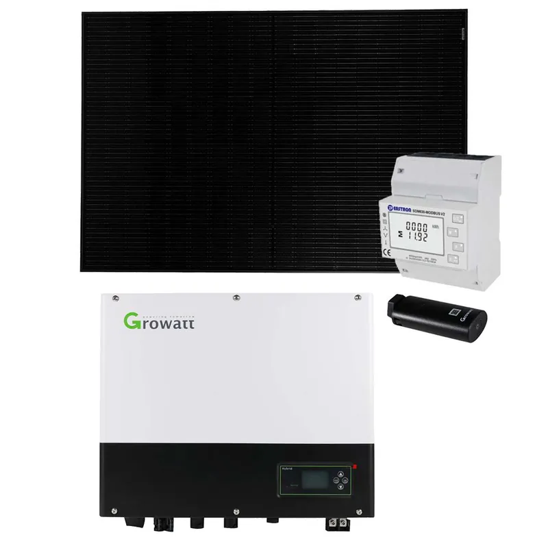 Saisonangebot Growatt 6kWp Glas Glas PV-Anlage ohne Speicher mit SPH4000TL3-BH-UP