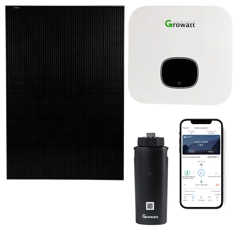 Neu Im Sortiment Growatt 2400Wp Mini PV-Anlage mit MIN 2500TL-XH 2,5kW Wechselrichter