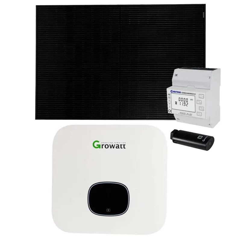 Top-Angebot Growatt 3kWp Glas Glas PV-Anlage ohne Speicher mit MIN3600-XH