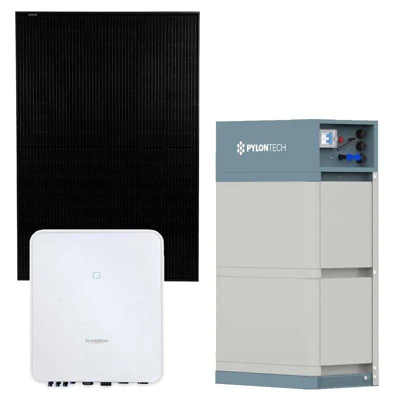 Knallerangebot Sungrow 10kWp PV Komplettanlage mit Solarmodulen und 7,1kWh Speicher, SH10RT-20