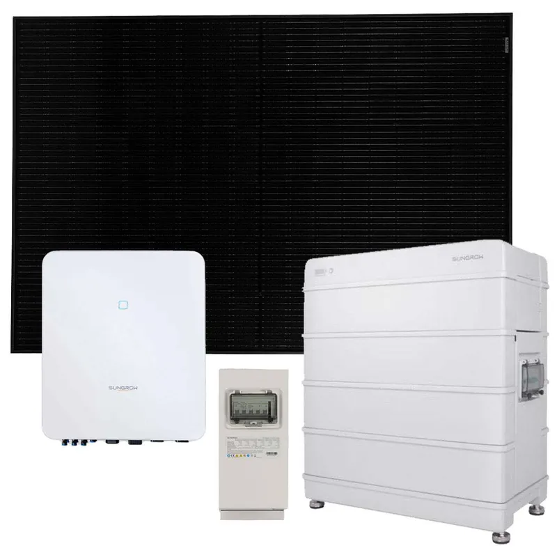 Schneller Versand Sungrow 5kWp PV Komplettanlage mit Solarmodulen und 12,8kWh Speicher