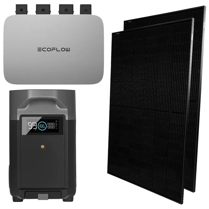 Nur Heute EcoFlow Balkonkraftwerk 600W Komplettset PowerStream mit DELTA Pro Extra Battery